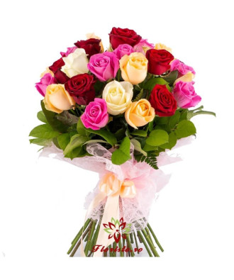Buchet 31 Trandafiri Multicolori