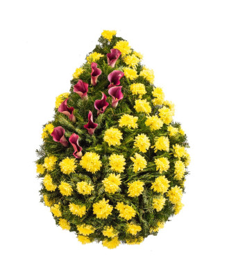 Coroana Funerara Cale si Crizantema