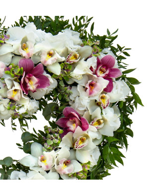 Coroana Funerara inima Premium